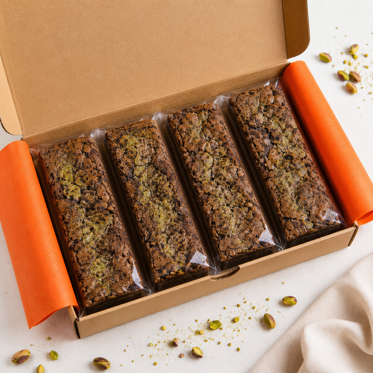 Browniebox Pistache | 8 stuks
